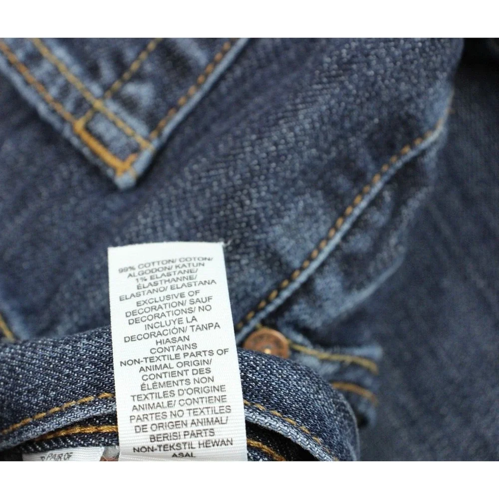 Lucky Brand Jeans Mens 34 x 30 Blue Cotton Blend Stretch 221 Original Straight